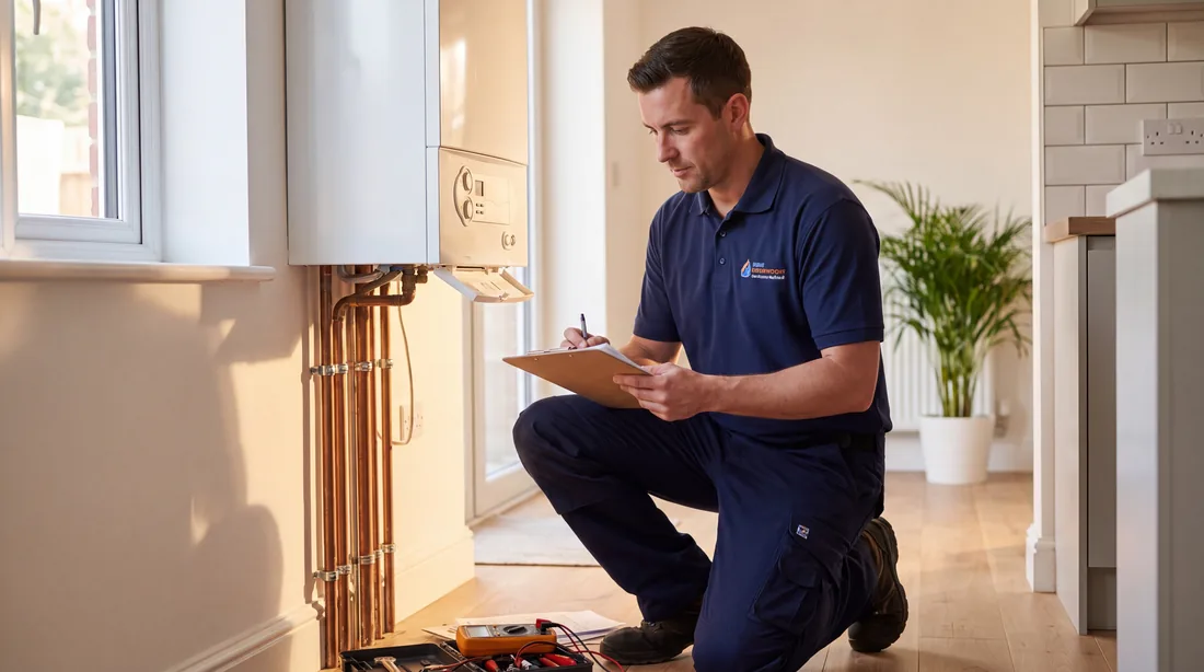 Carrying out a gas safety check